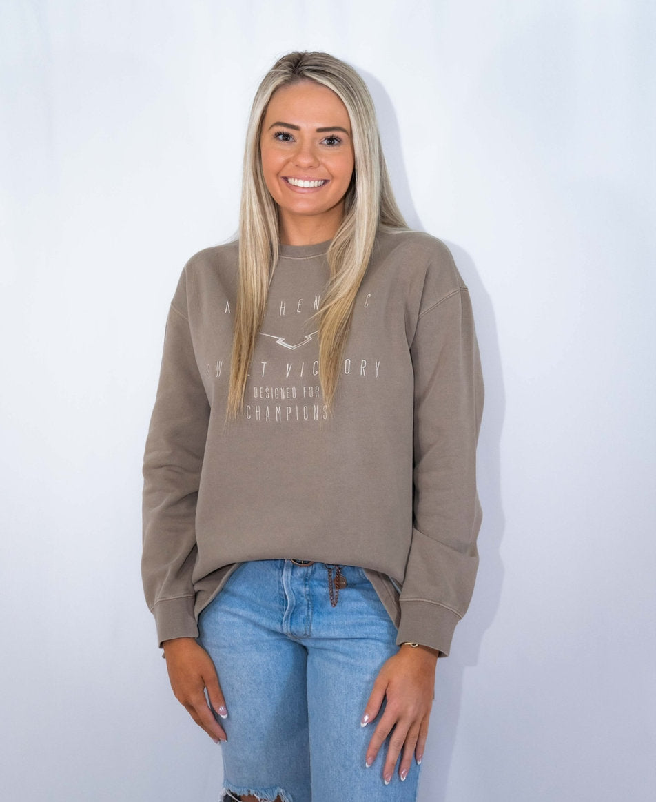 Sweet Victory- Authentic Classic Tan Crewneck Sweatshirt