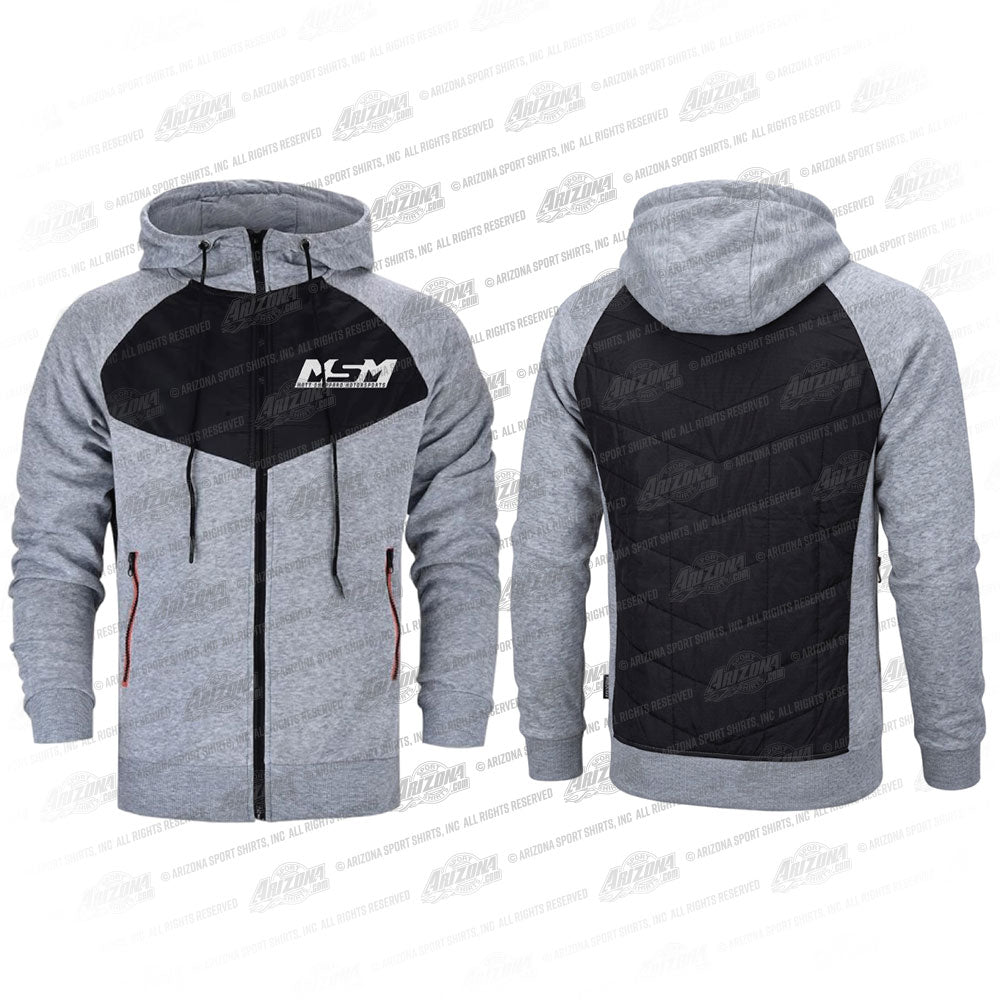 MSM Black/Grey Full Zip Hoodie
