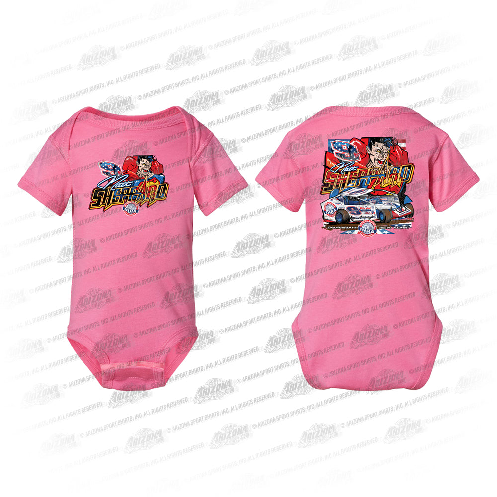 9s Superhero Infant Onesie (Pink)