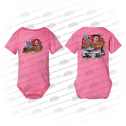 9s Superhero Infant Onesie (Pink)