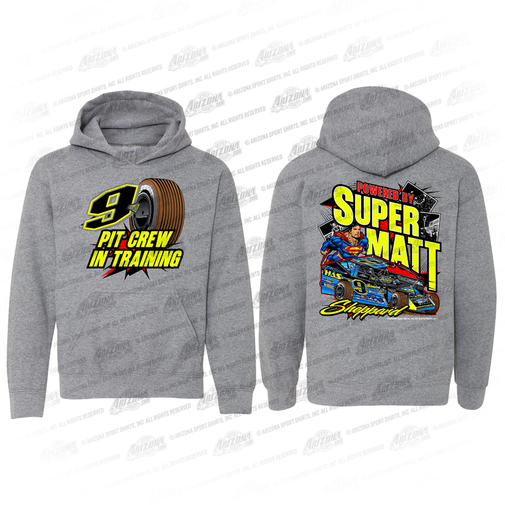 9s Kids-Heather Grey Hoodie