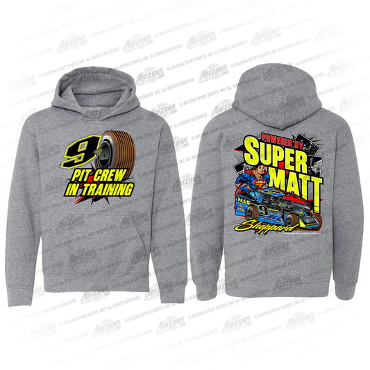 9s Kids-Heather Grey Hoodie