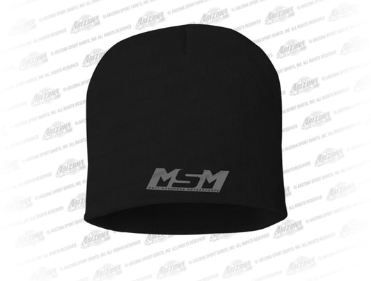 Mens MSM Black Beanie