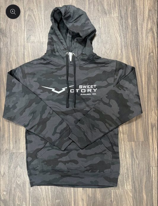 Sweet Victory-Black Camo Hoodie